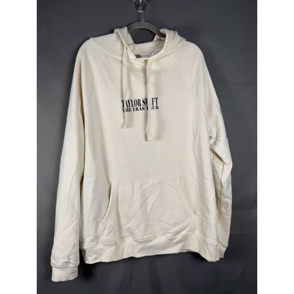 Taylor Swift The Eras Tour Hoodie Women Medium Cream Graphic Concert Merch‎